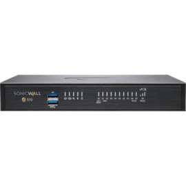 SonicWall TZ570 Network Security/Firewall Appliance, 8 Port, 10/100/1000Base-T, 5 Gigabit Ethernet, DES, 3DES, MD5, SHA-1, AES (128-bit), AES (192-bit), AES (256-bit)
