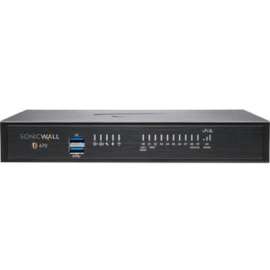 SonicWall TZ670 Network Security/Firewall Appliance, 8 Port, 10/100/1000Base-T, 10GBase-X, 10 Gigabit Ethernet, DES, 3DES, MD5, SHA-1, AES (128-bit), AES (192-bit), AES (256-bit)
