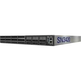 Nvidia Mellanox Spectrum-2 SN3000 SN3420 Ethernet Switch - Manageable - 3 Layer Supported - Modular - Optical Fiber - 1U High - Rail-mountable, Rack-mountable - 1 Year Limited Warranty