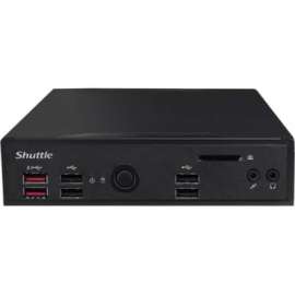 Shuttle Computer Shuttle XPC slim DS10U3 Barebone System, Slim PC, Intel Core i3 8th Gen i3-8145U, 32 GB DDR4 SDRAM Maximum RAM Support, 2 Total Memory Slots