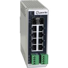 Perle Systems Perle Industrial Managed Ethernet Switch with 10 ports - 10 Ports - Manageable - 2 Layer Supported - Modular - 2 SFP Slots - Optical Fiber, Twisted Pair - PoE Ports - Panel-mountable, Rack-mountable - 5 Year Limited Warranty