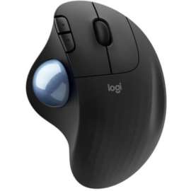 Logitech ERGO M575 Wireless Trackball Mouse - Easy thumb control, precision and smooth tracking, ergonomic comfort design, for Windows, PC and Mac with Bluetooth and USB capabilities (Black) - Optical - Wireless - Bluetooth - 2.40 GHz - Black - USB