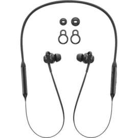 Lenovo Bluetooth In-Ear Headphones - Stereo - Wireless - Bluetooth - 32.8 ft - 32 Ohm - 20 Hz - 20 kHz - Earbud, Behind-the-neck - Binaural - In-ear - Omni-directional Microphone - Black