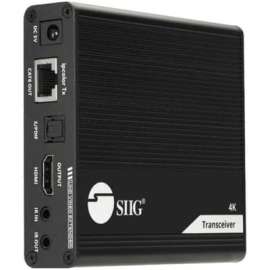 SIIG ipcolor 4K HDMI 2.0 Extender Daisy Chain Transceiver, 230ft, Zero Latency, With IR Control & Auto EDID Management , Daisy Chain Transmission Kit Part# CE-H26M11-S1