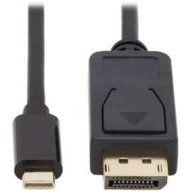 Tripp Lite, Pro Av Tripp Lite USB C to DisplayPort Adapter Cable Bi-Directional 4K HDR M/M 3ft, 3 ft DisplayPort/USB-C A/V Cable for Audio/Video Device, Monitor, Desktop Computer, TV, Projector, PC, Tablet, Notebook, MacBook, Chromebook, Smartphone, ..., 