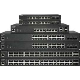 SonicWall SWS14-24FPOE Ethernet Switch, 24 Ports, Manageable, Gigabit Ethernet, 10 Gigabit Ethernet, 10/100/1000Base-T, 10GBase-X