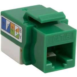 4XEM 10 pack Cat6 RJ45 Keystone Jack UTP 110-Type (Green), 10 Pack, 1 x RJ-45 Network Female, Green