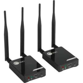 SIIG Dual Antenna 5G Wireless 1080p HDMI Extender with IR, 100M, HDMI 1.3, HDCP 1.4, and DVI 1.0 Compatible