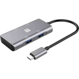 Comprehensive Cable Comprehensive VersaHub VHUB-USBC2A2C USB Hub, USB 3.2 (Gen 2) Type C, External, 4 USB Port(s), UASP Support