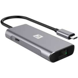Comprehensive Cable Comprehensive VersaHub VHUB-USBC2A1CN USB Hub, USB 3.2 (Gen 2) Type C, External, 4 USB Port(s), 1 Network (RJ-45) Port(s)