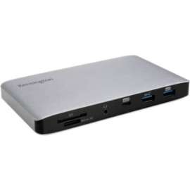 Kensington SD2500T Thunderbolt 3 and USB-C Dual 4K Hybrid Nano Dock with 60W PD - Win/Mac - for Notebook/Monitor - 60 W - USB Type C, Thunderbolt 3 - 4 x USB Ports - 1 x USB 3.0 - 1 x USB 3.1 Type-C Ports - 3 x USB Type-A Ports - USB Type-A - 1 x US