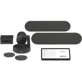 Logitech Bundles Logitech Large Room Solution, 3840 x 2160 Video (Content), 4K UHD, 1 x Network (RJ-45), USB