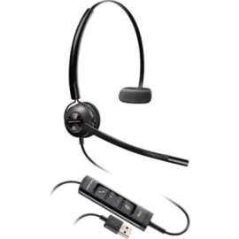 Poly EncorePro EP545 Headset - Mono - USB Type A, USB Type C - Wired - 150 Hz - 6.80 kHz - Over-the-head - Monaural - Ear-cup - 7.15 ft Cable