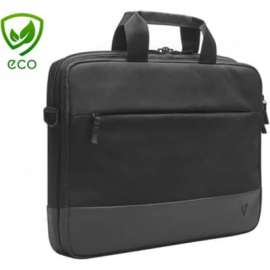 V7 Professional CTP14-ECO-BLK Carrying Case (Briefcase) for 14" to 14.1" Notebook, Black, Briefcase, Top Loading, Shoulder Strap, Trolley Strap, Handle