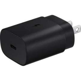 Samsung 25W Super Fast Wall Charger, Black - 25 W - 120 V AC, 230 V AC Input - Black
