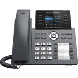 Grandstream GRP2634 IP Phone - Corded - Corded - Bluetooth, Wi-Fi - Wall Mountable, Desktop - 8 x Total Line - VoIP - IEEE 802.11a/b/g/n/ac - 2 x Network (RJ-45) - PoE Ports