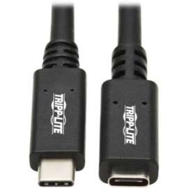 Tripp Lite USB C Extension Cable USB 3.2 Gen 1 60W PD Charging TB3 M/F 3ft, 3 ft Thunderbolt 3 Data Transfer Cable for MacBook Pro, Chromebook, Notebook, Computer, Dock, Smartphone, Docking Station, Wall Charger, Power Bank, External Hard Drive, PC, ..., 