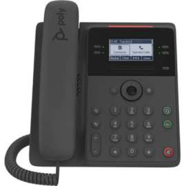 Poly Edge B30 IP Phone, Corded, Corded, Desktop, Wall Mountable, 4 x Total Line