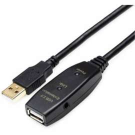 4XEM 30M USB 2.0 Active Extension Cable, 98.43 ft USB Data Transfer Cable for Peripheral Device, First End: 1 x USB 2.0 Type A, Male, Second End: 1 x USB 2.0 Type A