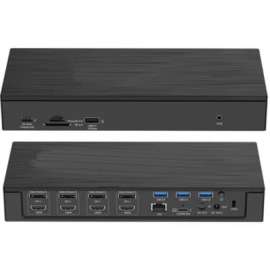 4XEM USB-C Ultra 5K (with Dual 4K) Universal Docking Station, for Notebook, Memory Card Reader, microSD, SD, 100 W