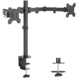 Amer 2XC Mounting Arm for Monitor, Black, 2 Display(s) Supported, 13" to 27" Screen Support, 22.05 lb Load Capacity