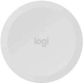 Logitech Scribe-OFF-WHITE-N/A-N/A-WW-SHARE BUTTON, 0.5" Height2.8" Diameter, White