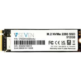 V7 V7SSD512GBNV3U 512 GB Solid State Drive - M.2 Internal - PCI Express NVMe (PCI Express NVMe 3.0 x4) - TAA Compliant - 1929 MB/s Maximum Read Transfer Rate - 3 Year Warranty