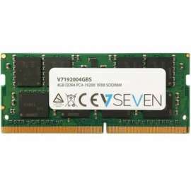 V7 4GB DDR4 SDRAM Memory Module, For Notebook, 4 GB, DDR4-2400/PC4-19200 DDR4 SDRAM, 2400 MHz