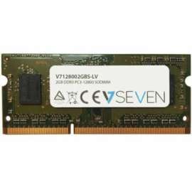 V7 2GB DDR3 SDRAM Memory Module, For Notebook, 2 GB, DDR3-1600/PC3-12800 DDR3 SDRAM, 1600 MHz