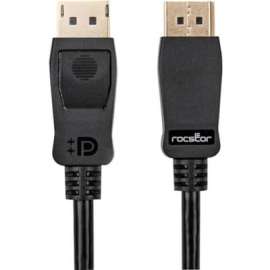 Rocstor Premium DisplayPort 1.4 Cable - 8k 60Hz - 15 ft DisplayPort A/V Cable for Audio/Video Device, Monitor - First End: 1 x 20-pin DisplayPort 1.4 Digital Audio/Video - Male - Second End: 1 x 20-pin DisplayPort 1.4 Digital Audio/Video - Male - Su