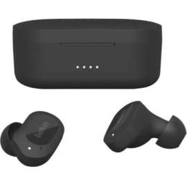 Belkin Mobile Belkin SOUNDFORM Play True Wireless Earbuds - Stereo - USB Type C - True Wireless - Bluetooth - Earbud - Binaural - In-ear - Noise Canceling - Midnight