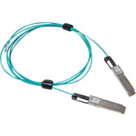 Nvidia Mellanox Active Fiber Cable, IB HDR, up to 200Gb/s, QSFP56, LSZH, Black Pulltab, 50m, 164.04 ft Fiber Optic Network Cable for Network Device, Transmitter, Receiver, First End: 1 x SFF-8665 QSFP56 Network, Second End: 1 x SFF-8665 QSFP56 Network, 20