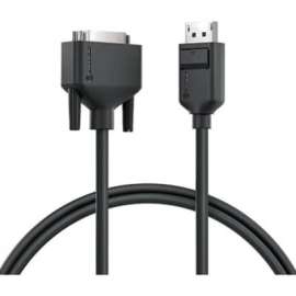 Alogic Elements DisplayPort to DVI Cable - Male to Male - 1m - 3.28 ft DisplayPort/DVI-D Video Cable for Notebook, Video Device, Projector, Monitor, Computer - First End: 1 x DisplayPort Digital Audio/Video - Male - Second End: 1 x DVI-D (Single-Lin