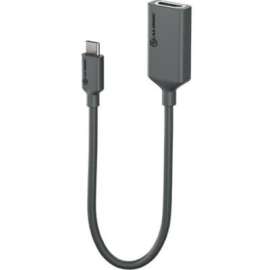 Alogic Elements Series USB-C to HDMI Adapter with 4K Support - Male to Female - 20cm - 7.87" HDMI/USB-C A/V Cable for Audio/Video Device, Computer, Monitor, Notebook, Projector, Home Theater System - First End: 1 x USB Type C - Male - Second End: 1