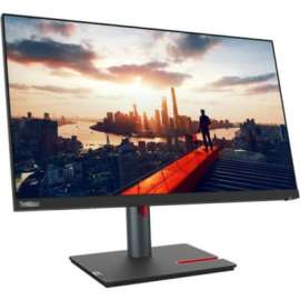 Lenovo ThinkVision P24h-30 23.8" WQHD LCD Monitor - 16:9 - Raven Black - 24" Class - In-plane Switching (IPS) Technology - WLED Backlight - 2560 x 1440 - 16.7 Million Colors - 300 Nit - 4 ms - 60 Hz Refresh Rate - HDMI - DisplayPort - USB Hub