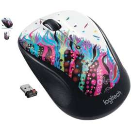 Logitech M325S Mouse, Wireless, Celebration Black