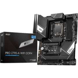 MSI Z790-A WIFI DDR4 Desktop Motherboard, Intel Z790 Chipset, Socket LGA-1700, ATX, Core i5, Core i7, Core i9, Pentium Gold, Celeron, Core i3 Processor Supported