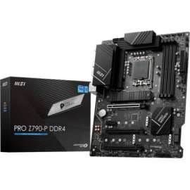 MSI Z790-P WIFI DDR4 Desktop Motherboard - Intel Z790 Chipset - Socket LGA-1700 - ATX - Core i5, Core i7, Core i9, Pentium Gold, Celeron, Core i3 Processor Supported - 128 GB DDR4 SDRAM Maximum RAM - UDIMM, DIMM - 4 x Memory Slots - IEEE 802.11 a/b/