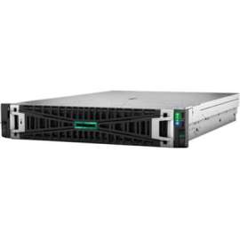 HPE ProLiant DL385 G11 2U Rack Server - 1 x AMD EPYC 9124 2.70 GHz - 32 GB RAM - 12Gb/s SAS Controller - AMD Chip - 2 Processor Support - 6 TB RAM Support - Up to 16 MB Graphic Card - Gigabit Ethernet - 8 x SFF Bay(s) - Hot Swappable Bays - 1 x 800
