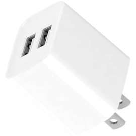 4XEM 12W Dual USB-A Wall Charger, White, 1 Pack, 12 W, 120 V AC, 230 V AC Input