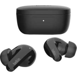 Belkin Mobile Belkin SOUNDFORM Flow Noise Cancelling Earbuds - Mono, Stereo - Wireless - Bluetooth - 32.8 ft - Earbud - Binaural - In-ear - Noise Canceling - Black