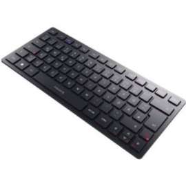 CHERRY KW 9200 MINI Keyboard - Wired/Wireless Connectivity - Bluetooth/RF - 2.40 GHz - USB Type C Interface - English (US) - Desktop Computer, Notebook, Tablet - PC - SX Keyswitch - Black