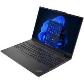 Lenovo ThinkPad E16 Gen 1 21JN0073US 16" Notebook - WUXGA - 1920 x 1200 - Intel Core i7 13th Gen i7-1355U Deca-core (10 Core) 1.70 GHz - 16 GB Total RAM - 8 GB On-board Memory - 512 GB SSD - Graphite Black - Intel Chip - Windows 11 Pro - Intel Iris