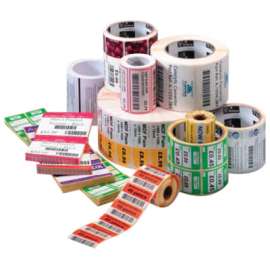 Zebra Technologies Zebra Label Paper 2.25 x 1.25in Thermal Transfer Zebra Z-Select 4000T 1 in core, 2.25" Width x 1.25" Length