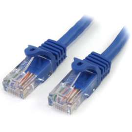 StarTech.com 2 ft Blue Snagless Cat5 UTP Patch Cable, Make Fast Ethernet network connections using this high quality Cat5e Cable, with Power-over-Ethernet capability, 2ft Cat5e Patch Cable, 2ft Cat 5e Patch Cable, 2ft Cat5e Patch Cord