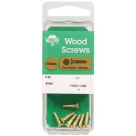 Hillman No. 8 X 1-1/2 in. L Phillips Wood Screws 2 pk