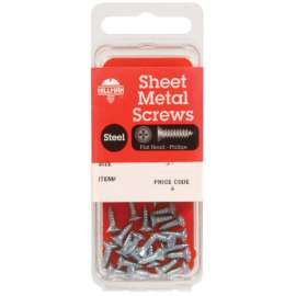 Hillman No. 8 X 1-1/4 in. L Phillips Flat Head Sheet Metal Screws 10 pk