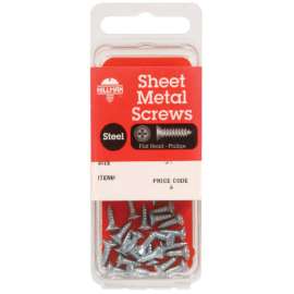 Hillman No. 10 X 3/4 in. L Phillips Flat Head Sheet Metal Screws 12 pk