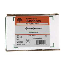 Hillman 3/4 in. D X 6 in. L Steel Round Head Strike Anchor 10 pk