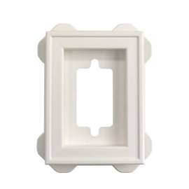 Builders Edge 8 in. H X 6-5/16 in. L Prefinished White Copolymer Mounting Block